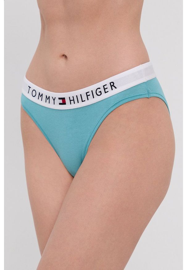 TOMMY HILFIGER - Tommy Hilfiger - Figi. Kolor: zielony