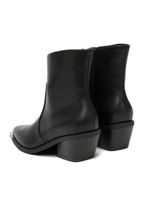 Jenny - JENNY Botki CEO-R25AW00805 Czarny. Kolor: czarny. Materiał: materiał
