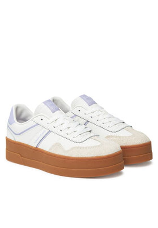 Tommy Jeans Sneakersy The Greenwich Flatform EN0EN02807 Écru. Materiał: skóra
