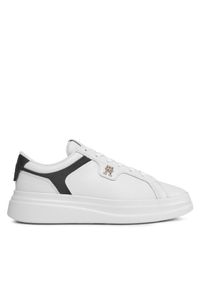TOMMY HILFIGER - Tommy Hilfiger Sneakersy Pointy Court FW0FW07460 Biały. Kolor: biały. Materiał: skóra