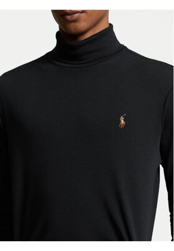 Polo Ralph Lauren Golf 710760126001 Czarny Regular Fit. Typ kołnierza: polo, golf. Kolor: czarny. Materiał: bawełna