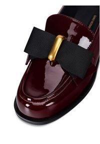 Gino Rossi Mokasyny SAVA-1797-23-2 Bordowy. Kolor: czerwony. Materiał: lakier, skóra #4