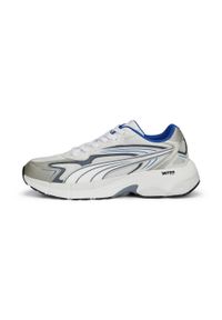 Buty do chodzenia męskie Puma TEVERIS NITRO. Kolor: biały, wielokolorowy. Materiał: skóra, tkanina, zamsz, materiał, syntetyk. Sport: turystyka piesza