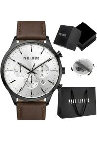 Zegarek Paul Lorens Zegarek męski Paul Lorens LARGO skórzany Dual Time idealny na prezent. Materiał: skóra #1