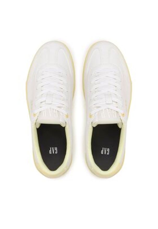 GAP - Gap Sneakersy Seattle Pop GAB001F5SWHWNYGP Biały. Kolor: biały. Materiał: skóra
