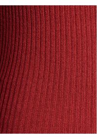Brave Soul Sukienka dzianinowa LKD-248JEWELA Czerwony Regular Fit. Kolor: czerwony. Materiał: wiskoza