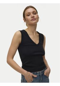 Vero Moda Top Chloe 10342916 Czarny Regular Fit. Kolor: czarny. Materiał: bawełna #1