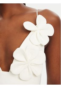 BARDOT - Bardot Top 59727TB1 Biały Regular Fit. Kolor: biały. Materiał: wiskoza, syntetyk #5