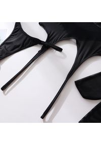 Intica - Body z prześwitującego materiału na romantyczny wieczór Rosalynne. Kolor: czarny. Materiał: materiał #4