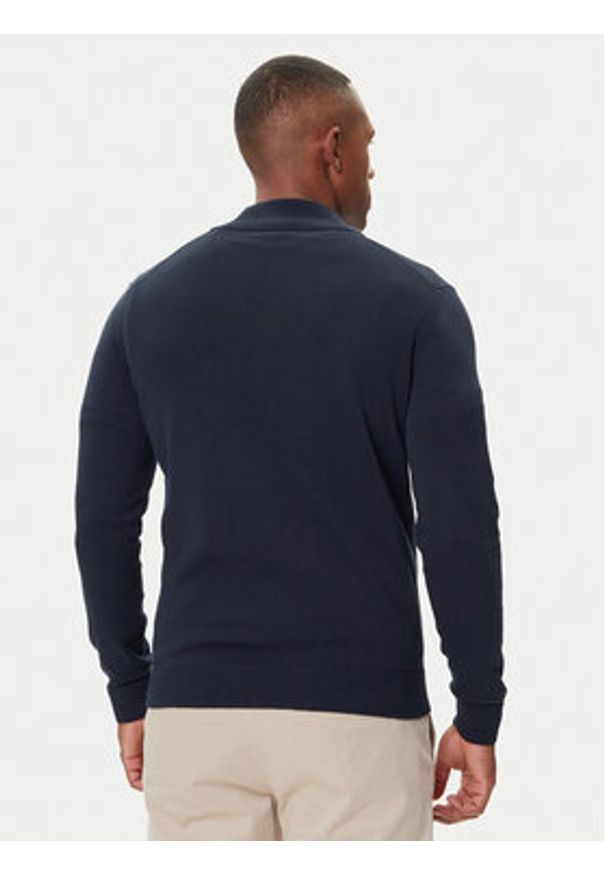 Aeronautica Militare Sweter 252MA1578UL00506 Granatowy Regular Fit. Kolor: niebieski. Materiał: bawełna
