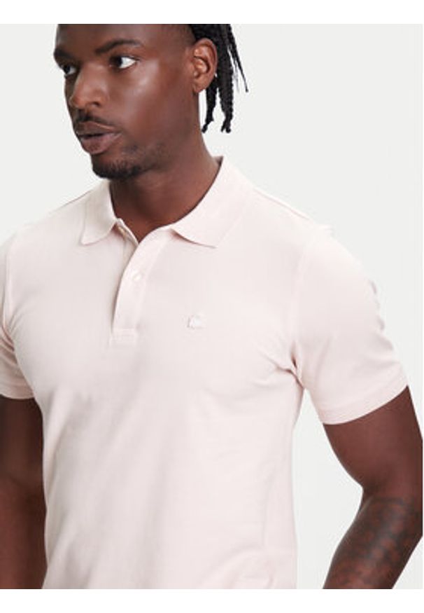 United Colors of Benetton - United Colors Of Benetton Polo 3WG9U301Z Różowy Slim Fit. Typ kołnierza: polo. Kolor: różowy. Materiał: bawełna
