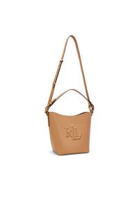 Lauren Ralph Lauren - LAUREN RALPH LAUREN Torebka Medium Witley Leather Bucket Bag 431950855008 Brązowy. Kolor: brązowy. Materiał: skórzane