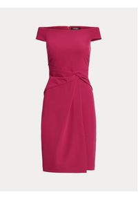 Lauren Ralph Lauren Sukienka koktajlowa 253863510016 Różowy Regular Fit. Kolor: różowy. Materiał: syntetyk. Styl: wizytowy #4