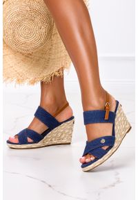 Wrangler - Sandały na koturnie wrangler wl171613/7. Kolor: niebieski. Obcas: na koturnie #2