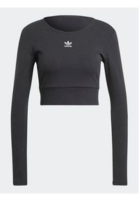 Adidas - adidas Bluzka Essentials II8055 Czarny Slim Fit. Kolor: czarny. Materiał: bawełna