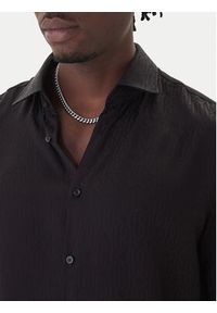 Hugo - HUGO Koszula Kenno 50550513 Czarny Slim Fit. Kolor: czarny. Materiał: wiskoza #3