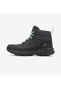 quechua - Buty turystyczne damskie Quechua NH100 mid wodoodporne. Kolor: niebieski, zielony, szary, wielokolorowy. Wzór: gładki. Styl: sportowy