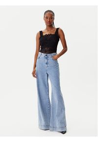 Morgan Bluzka 252-DANSIA Czarny Slim Fit. Kolor: czarny. Materiał: syntetyk #3