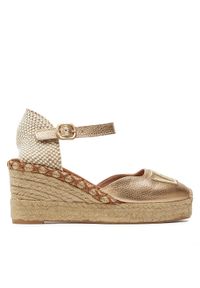 Hispanitas Espadryle Boleromet-V24 HV243449 Złoty. Kolor: złoty. Materiał: materiał