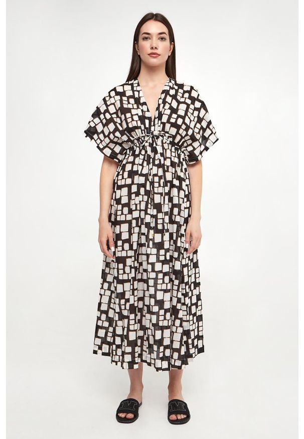Max Mara Beachwear - Sukienka we wzory Dorotea MAX MARA BEACHWEAR