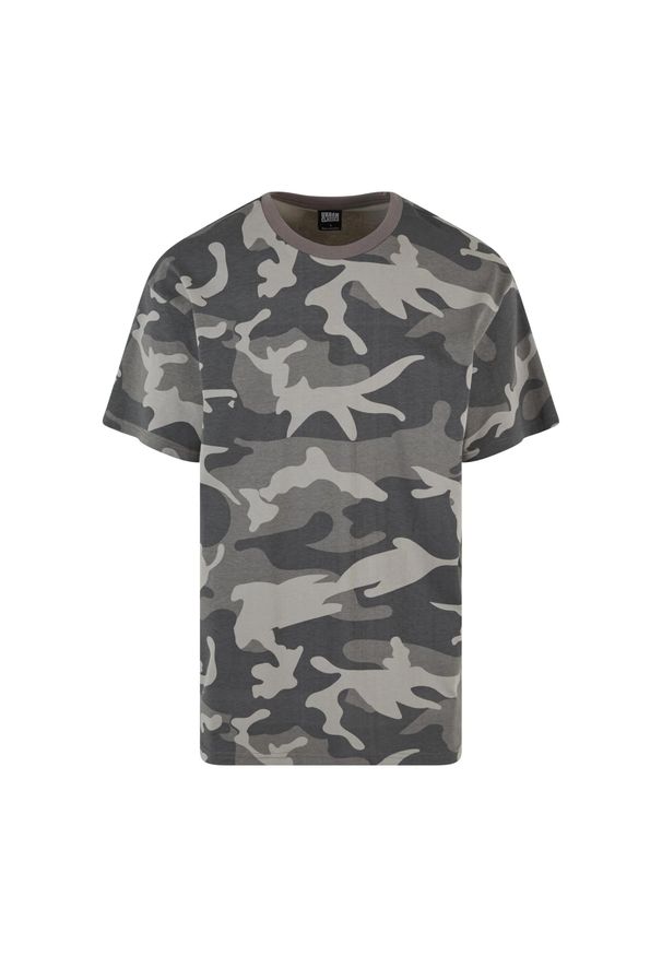 Urban Classics - T-shirt Męski Camo Oversized Simple. Kolor: zielony, brązowy, wielokolorowy. Sport: turystyka piesza