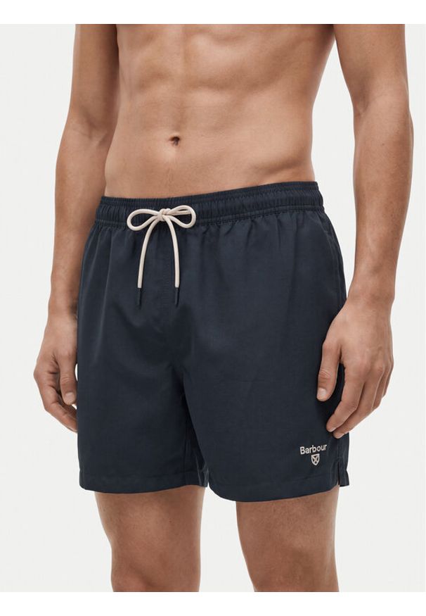 Barbour Szorty kąpielowe Staple MSW0064NY91 Granatowy Regular Fit. Kolor: niebieski. Materiał: syntetyk