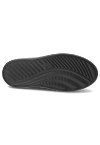 CheBello - Czarne Eleganckie Sneakersy Chebello Z Ozdobnym Kwiatem. Okazja: na co dzień. Kolor: czarny. Materiał: materiał, skóra. Wzór: kwiaty #8