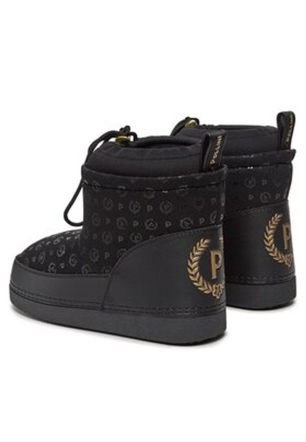 Pollini Śniegowce SA24213G0HXM100A Czarny. Kolor: czarny. Materiał: skóra
