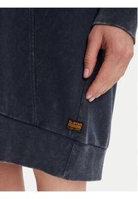 G-Star RAW - G-Star Raw Sukienka dzianinowa D27165-D969 Niebieski Relaxed Fit. Kolor: niebieski. Materiał: bawełna #5
