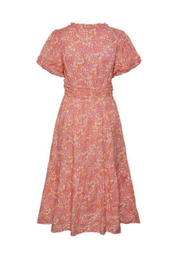 YAS Sukienka 26029909 Różowy Regular Fit. Kolor: różowy. Materiał: bawełna