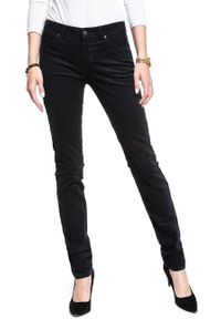 Wrangler - WRANGLER SLIM DARK NAVY W28LEK18R 112128383. Wzór: jednolity