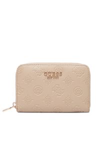 Guess Duży Portfel Damski Phoebe Slg SWPD96 65140 Beżowy. Kolor: beżowy. Materiał: skóra