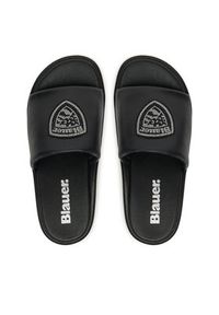 Blauer Klapki S5OPAL03/PUL Czarny. Kolor: czarny. Materiał: skóra