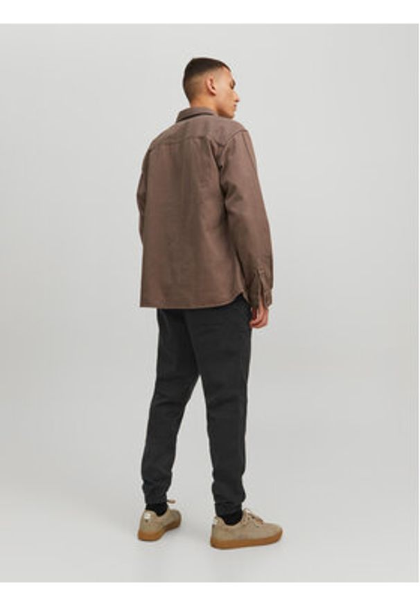 Jack & Jones - Jack&Jones Joggery Gordon 12229712 Czarny Regular Fit. Kolor: czarny. Materiał: bawełna