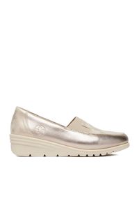 Półbuty Rieker. Kolor: złoty #1
