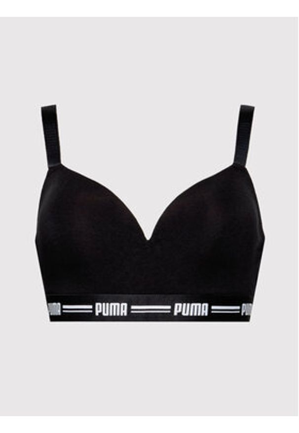 Puma Biustonosz sportowy 907863 Czarny. Kolor: czarny. Materiał: bawełna