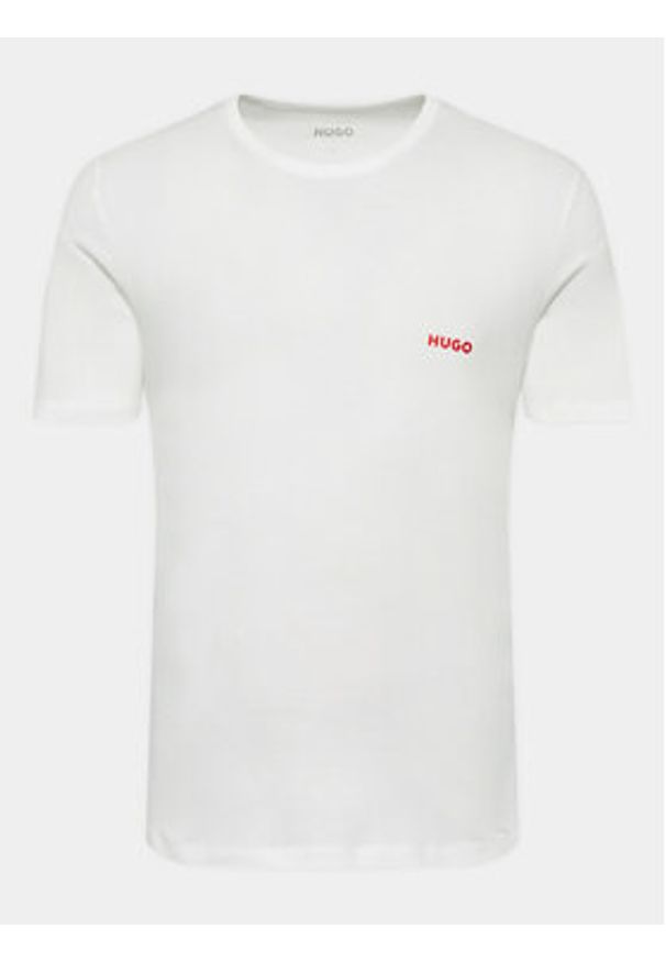 Hugo Komplet 3 t-shirtów 50493972 Biały Regular Fit. Kolor: biały. Materiał: bawełna