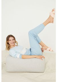 Women Secret - women'secret piżama Home Set Minerals damska. Kolor: niebieski. Długość: długie