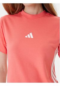 Adidas - adidas T-Shirt Essentials 3-Stripes KE4377 Koralowy Regular Fit. Kolor: pomarańczowy. Materiał: bawełna