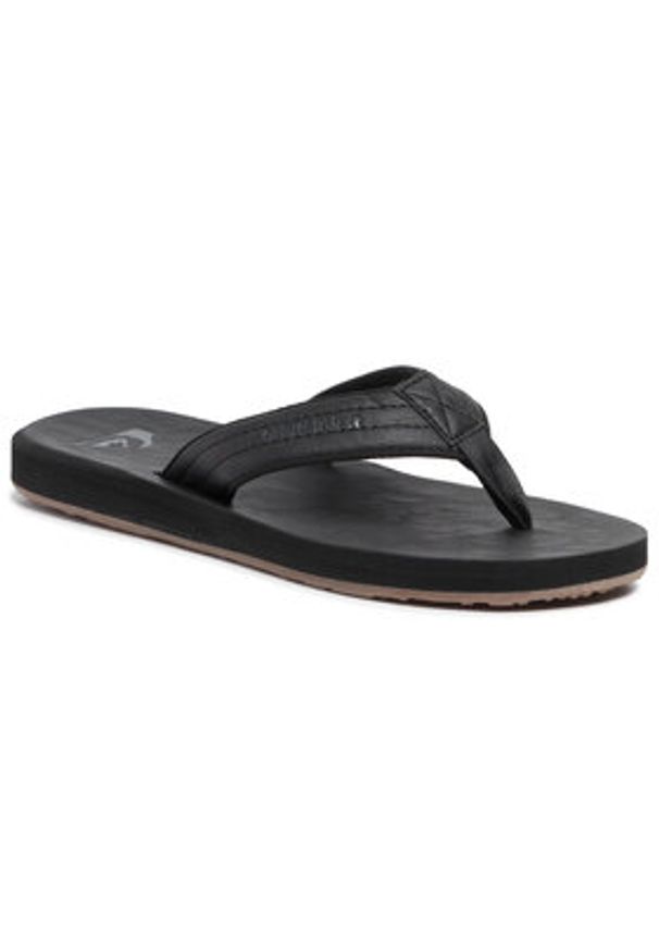 Quiksilver Japonki AQYL100623 Czarny. Kolor: czarny. Materiał: skóra