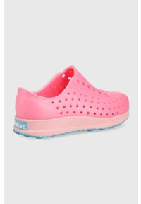 Native tenisówki dziecięce kolor różowy. Nosek buta: okrągły. Kolor: różowy. Materiał: materiał, guma. Wzór: motyw zwierzęcy #5