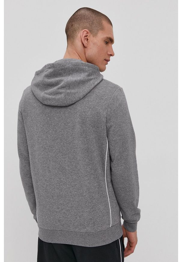 Lyle & Scott Bluza męska kolor szary z kapturem gładka. Okazja: na co dzień. Typ kołnierza: kaptur. Kolor: szary. Wzór: gładki. Styl: casual