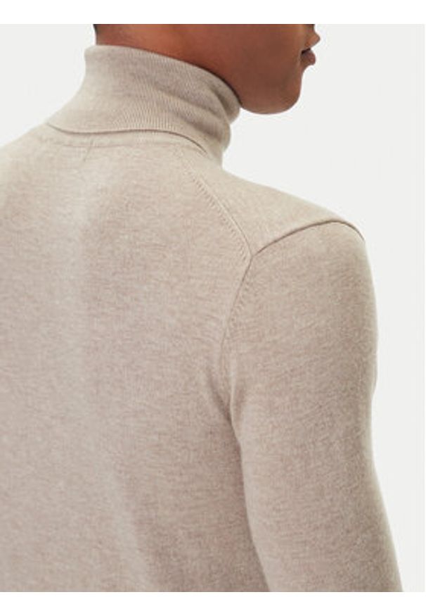 Guess Golf M5BR09 Z0432 Beżowy Regular Fit. Typ kołnierza: golf. Kolor: beżowy. Materiał: syntetyk