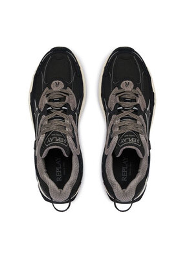 Replay - REPLAY Sneakersy GMSD5 .000.C0004T Czarny. Kolor: czarny. Materiał: materiał