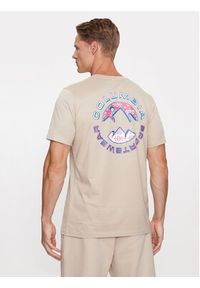 columbia - Columbia T-Shirt Rapid Ridge™ Back Graphic Tee II Brązowy Regular Fit. Kolor: brązowy. Materiał: syntetyk #3