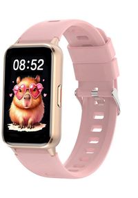 Rubicon - Zegarek dziecięcy SMARTWATCH RUBICON RNCF48 gold/pink silicone. Rodzaj zegarka: smartwatch #1