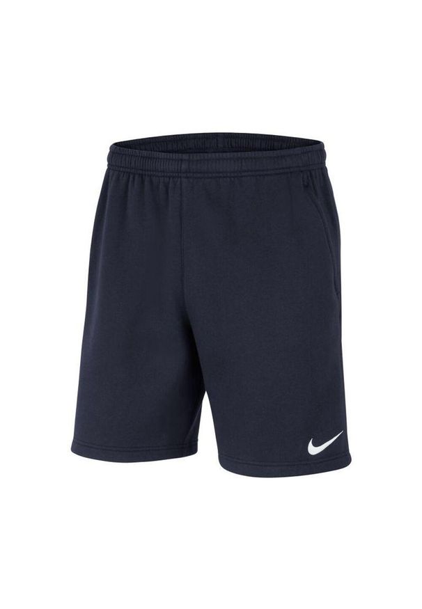 Nike - Spodenki Dziecięce Park 20 Fleece Shorts. Kolor: niebieski. Styl: sportowy. Sport: turystyka piesza