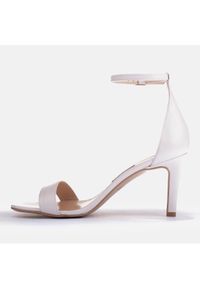 Marco Shoes Eleganckie sandały wykonane ze skóry białe. Kolor: biały. Materiał: skóra. Styl: elegancki #6