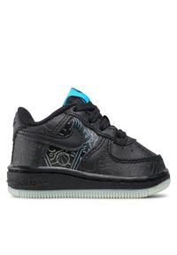 Nike Sneakersy Force 1 DN1436 001 Czarny. Kolor: czarny. Materiał: skóra