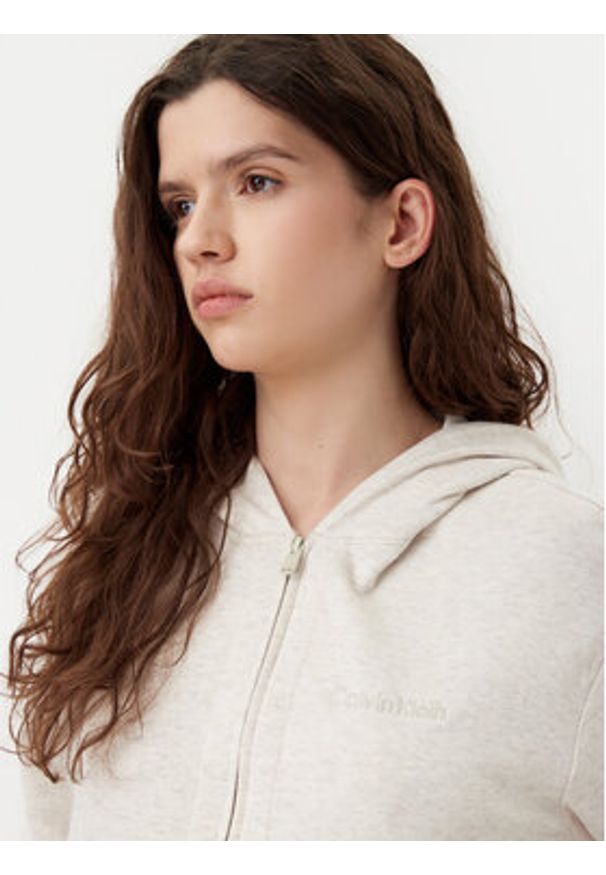 Calvin Klein Underwear Bluza 000QS7270E Beżowy Regular Fit. Kolor: beżowy. Materiał: bawełna
